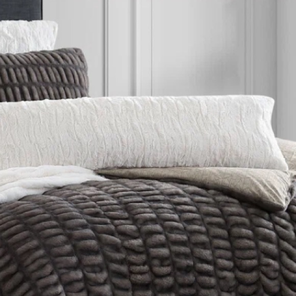 Room Essentials Bedding Chanel Cut Faux Fur Ivory Body Pillow Poshmark